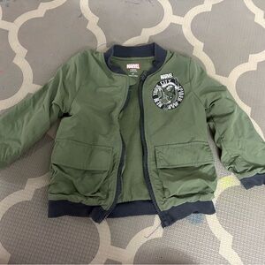 Marvel Kids Olive Green Puffer Jacket